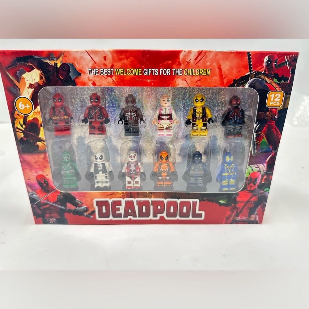 Super Heros Figures + Accessories Building Blocks Brick Mini Figure 12+ Pcs